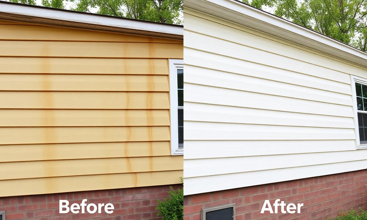 House wash before and after